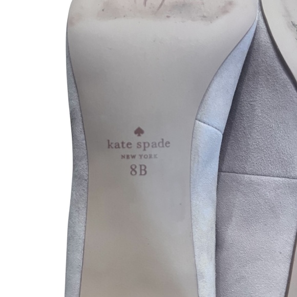 Kate Spade Women's Pale Pink Leather Heels Size 8B - Picture 9 of 9